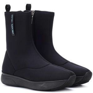 Prada Neoprene Ankle Boots